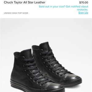 Converse Chuck Taylor All Star Leather high top women size 6